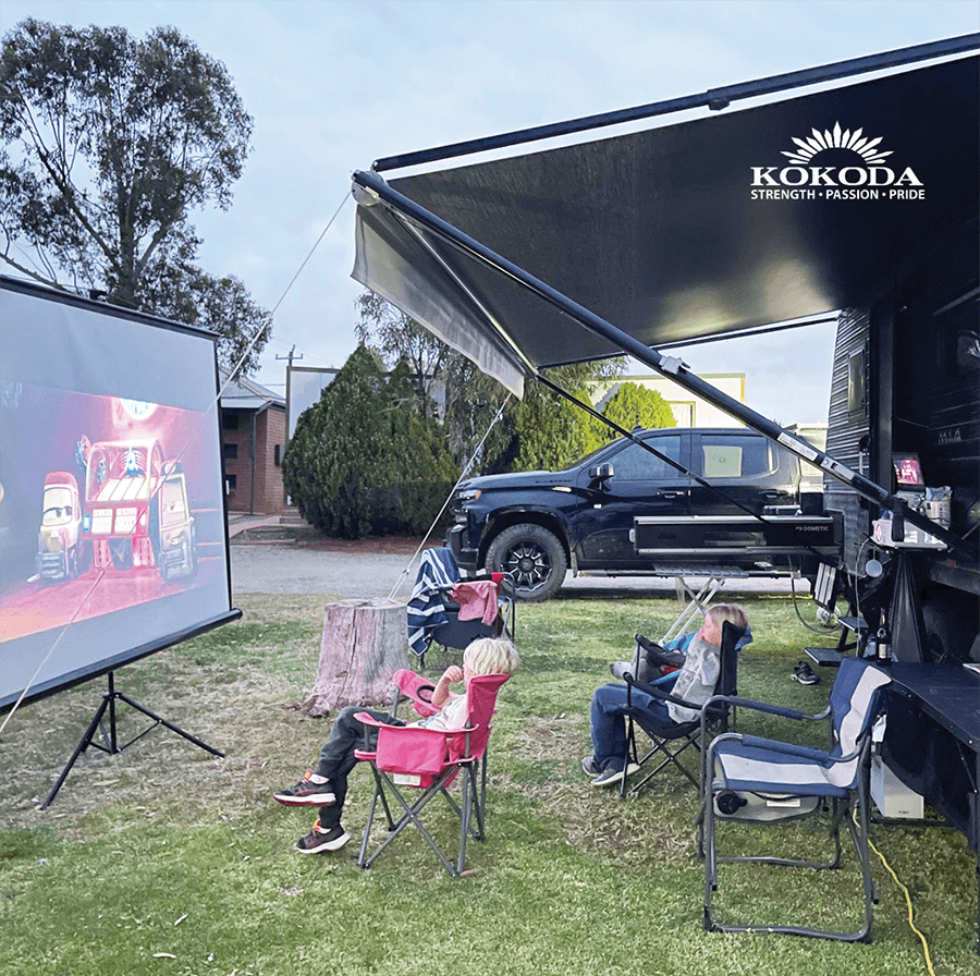 camping movie night